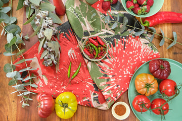Red Flowering Gums Tea Towel | graphic - A little Lost Weekend in your everyday.