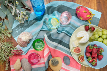 Sydney Rock Pools Tea Towel | stripe - A little lost weekend in moment in your everyday.