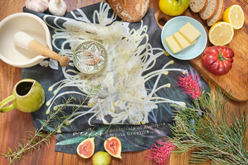 White Grevillea Moonlight Tea Towel | pic - A little lost weekend moment in your everyday.