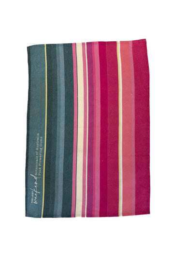 Pink Flowering Gums  Tea Towel | lineal - A little lost weekend moment in your everyday.